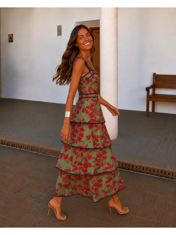 Janisse Green Dress