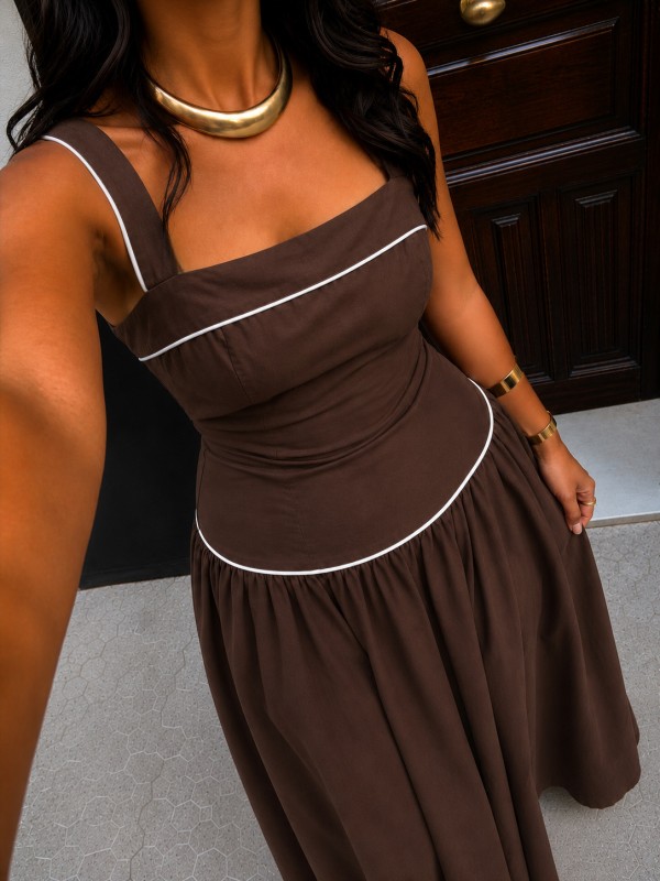 Brown Montenegro Dress