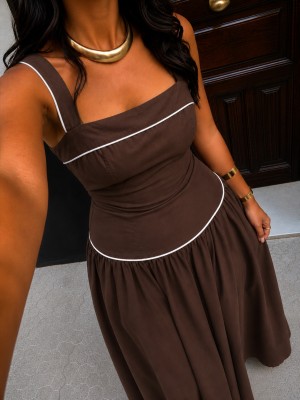Brown Montenegro Dress
