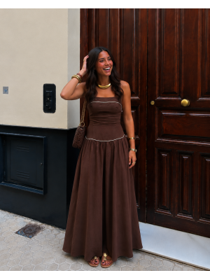 Vestido Montenegro Marrón