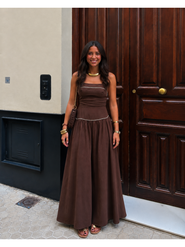 Vestido Montenegro Marrón