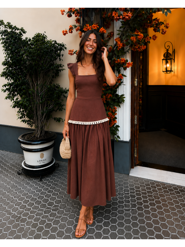 Calasanta Brown Dress