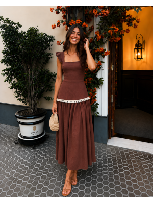 Vestido Calasanta Brown