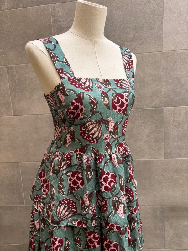 Vestido Thissio Verde Água