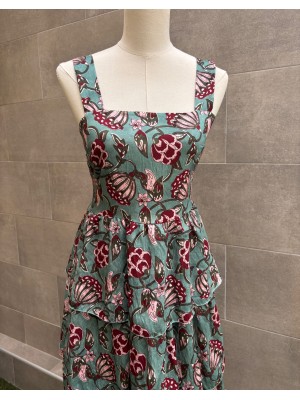 Vestido Thissio Verde Água