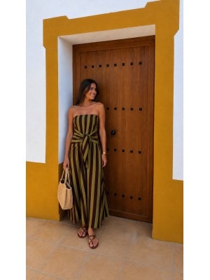 Purús Brown/Green Dress