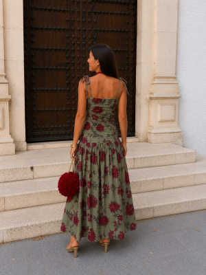Vestido verde Monazam
