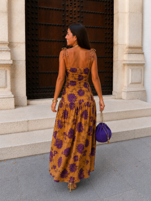 Vestido Monazam Mostaza