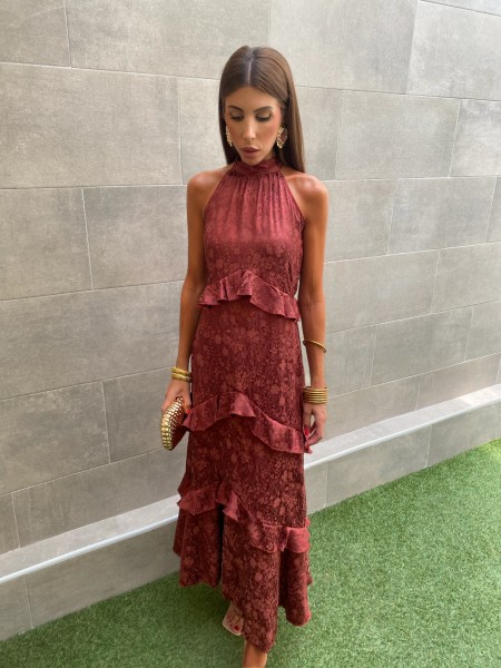 Robe corail Brigitte 2