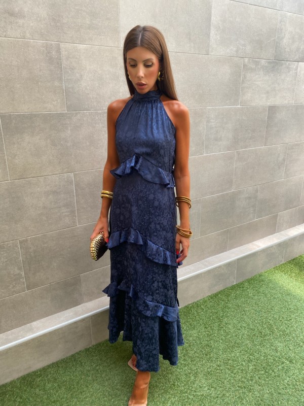 Robe bleu marine Brigitte