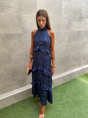 Robe bleu marine Brigitte