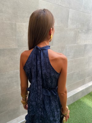 Robe bleu marine Brigitte