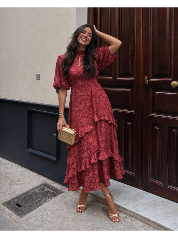 Vestido coral