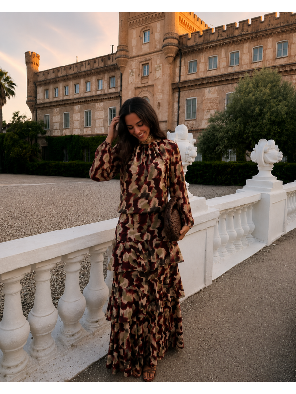 Ensemble Hipona marron/vert