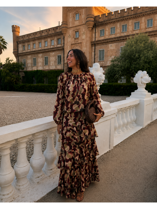 Ensemble Hipona marron/vert