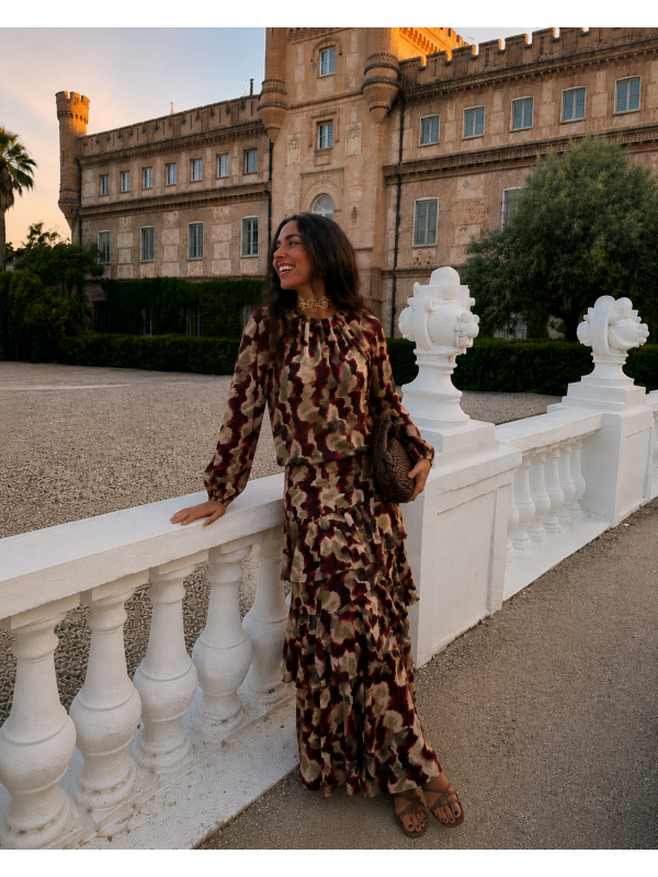 Ensemble Hipona marron/vert