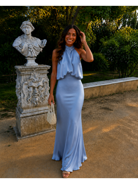 Vestido Adelaida Celeste 2