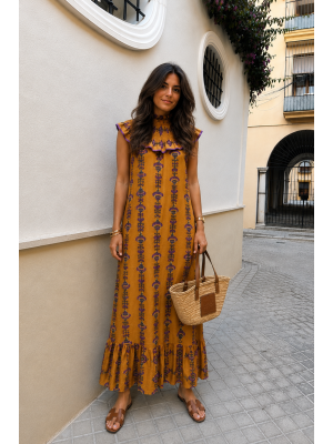 Robe Ezekiel moutarde/ocre