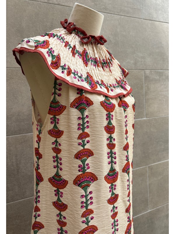 Vestido creme Ezequiel