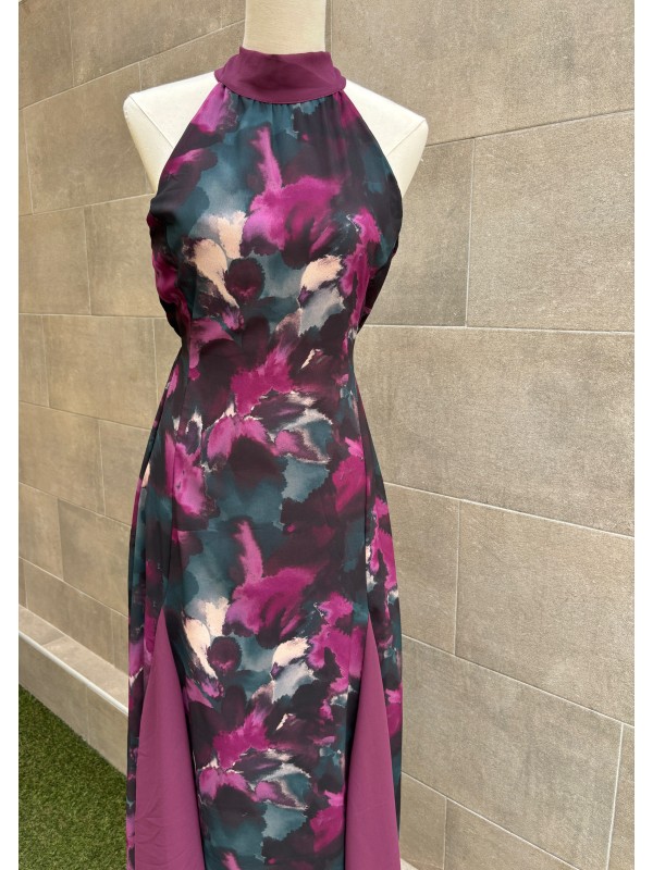 Robe aubergine Marcucci