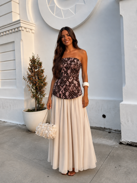 Vazu Brown/Beige Set