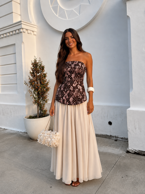 Vazu Brown/Beige Set