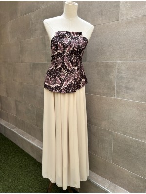Vazu Brown/Beige Set