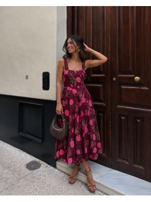Robe rose Hassina
