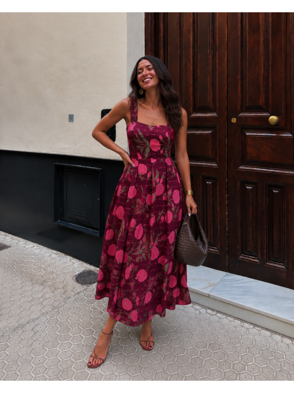 Vestido Hassina rosa