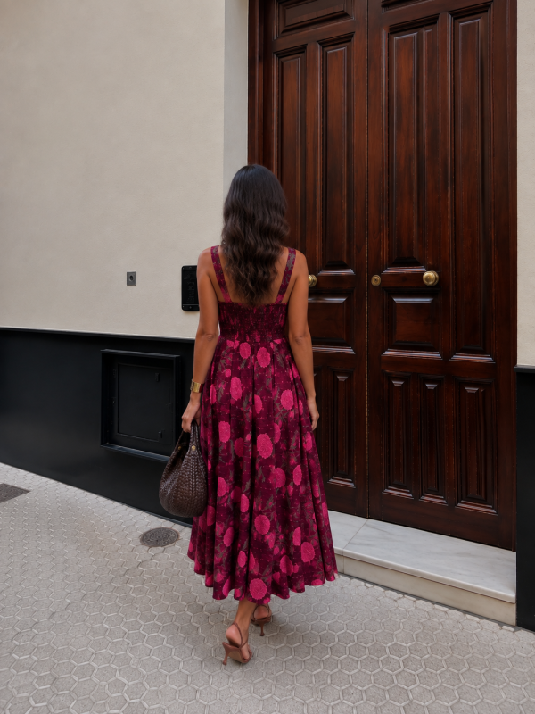 Robe rose Hassina