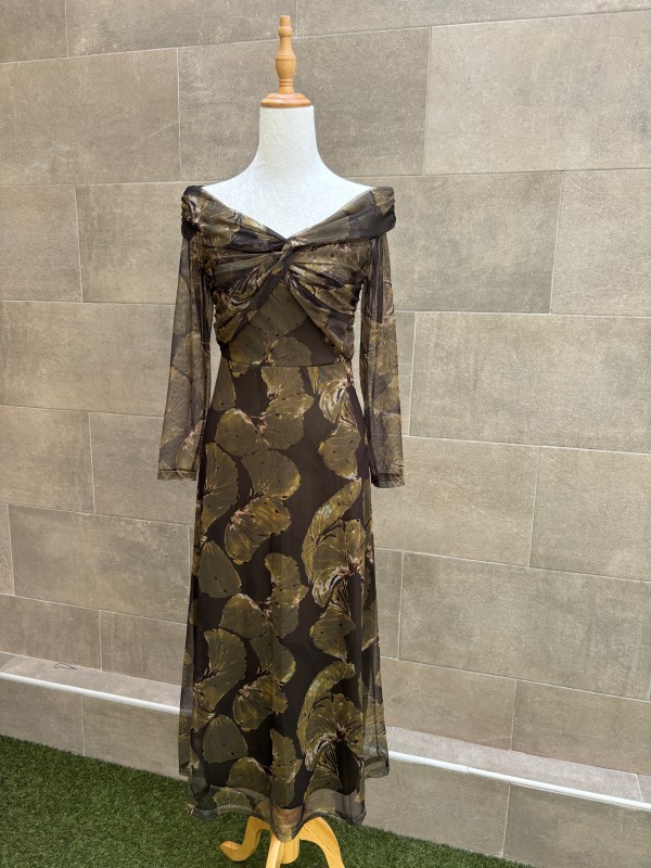 Vestido verde Aubuña