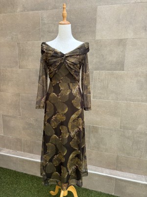 Vestido verde Aubuña