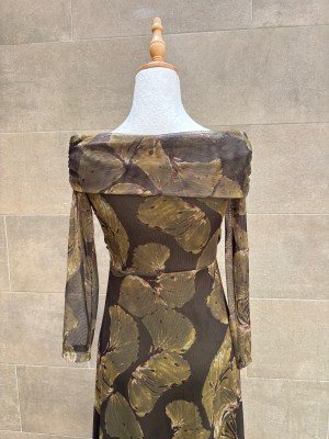 Vestido verde Aubuña