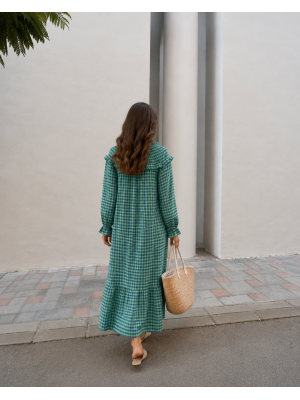 Robe orange, verte et bleue