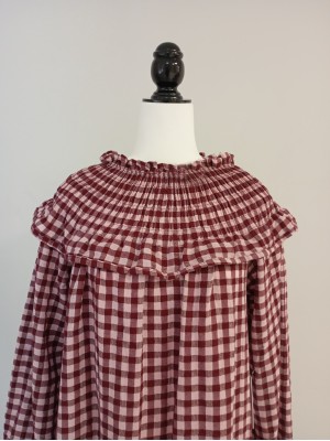 Vestido Naranjo Vino/Rosa