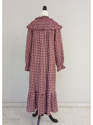 Vestido Naranjo Vino/Rosa