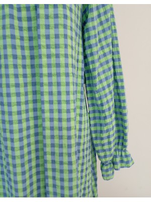 Vestido Naranjo Verde/Azul