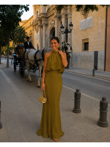 Vestido Adelaide Oliva 2