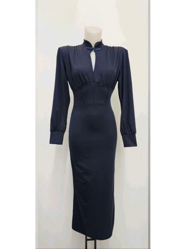 Robe bleu marine Shibuya