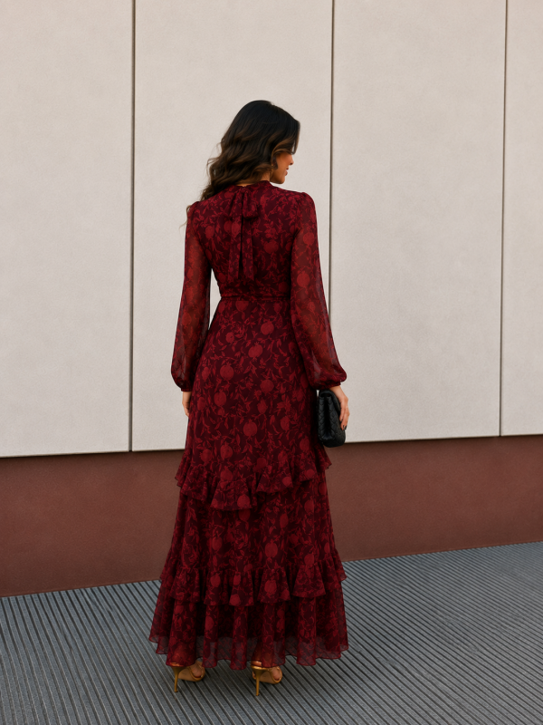 Robe Zieba bordeaux/rose