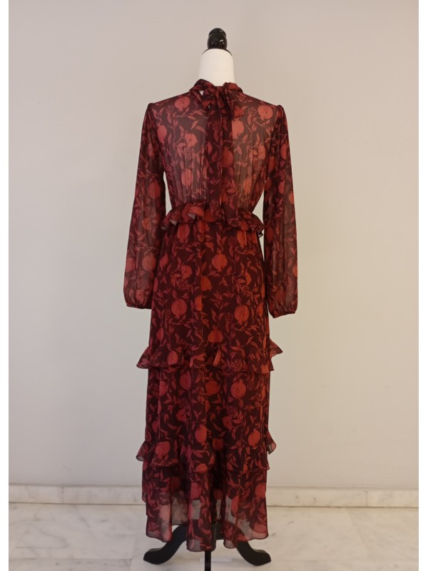Zieba Dress Wine/Pink