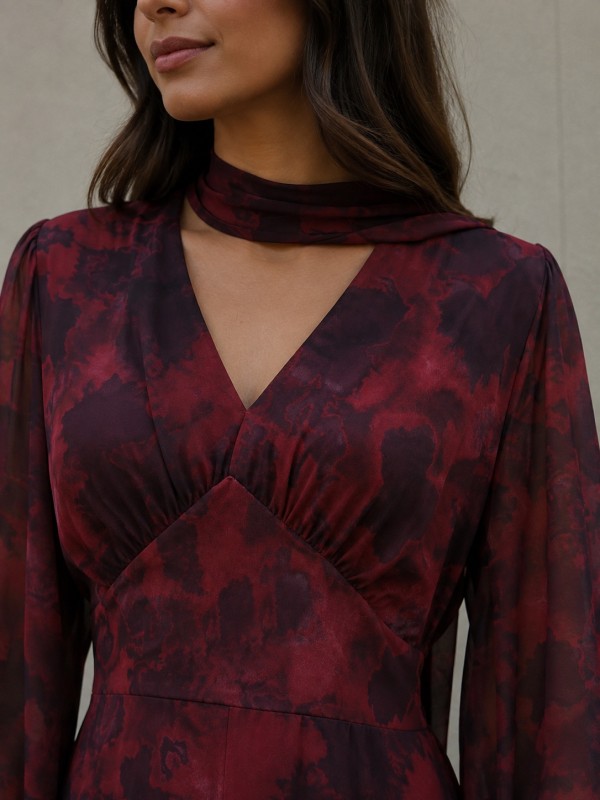 Vestido Cayuela Wine