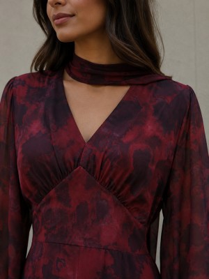 Cayuela Wine Dress