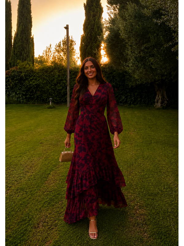 Vestido Cayuela Vino