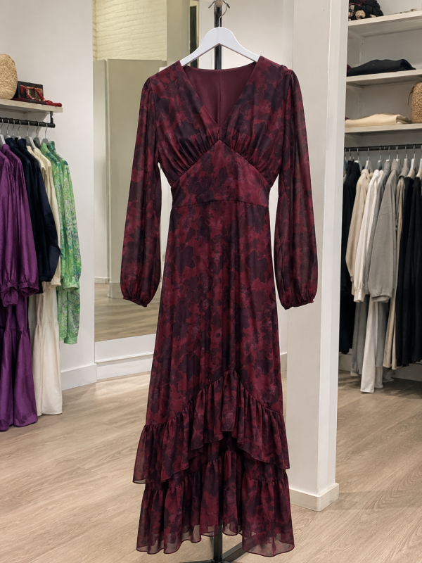 Cayuela Wine Dress