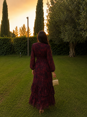 Cayuela Wine Dress