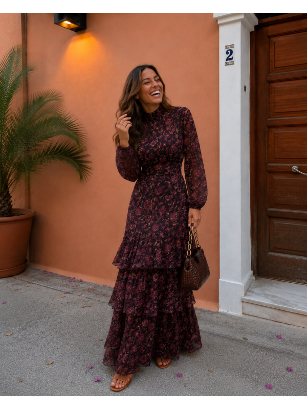 Abito color vino Scapini