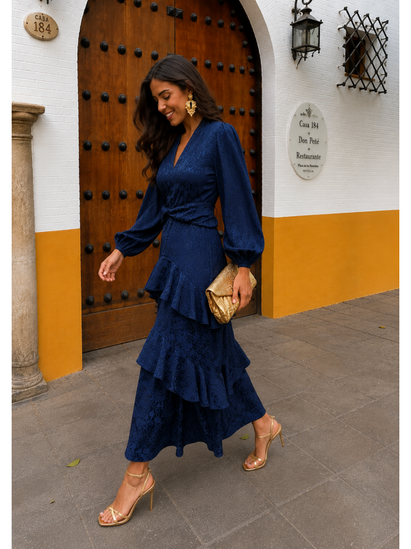 Robe bleue Zamanillo