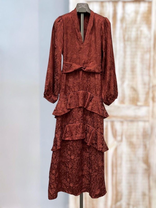 Vestido Zamanillo Coral Intenso