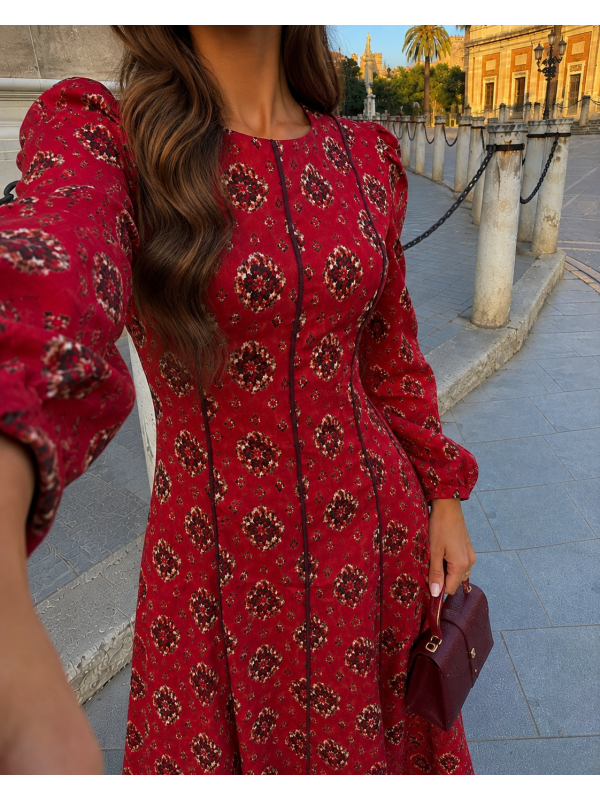 Vestido vermelho Pozoblanco